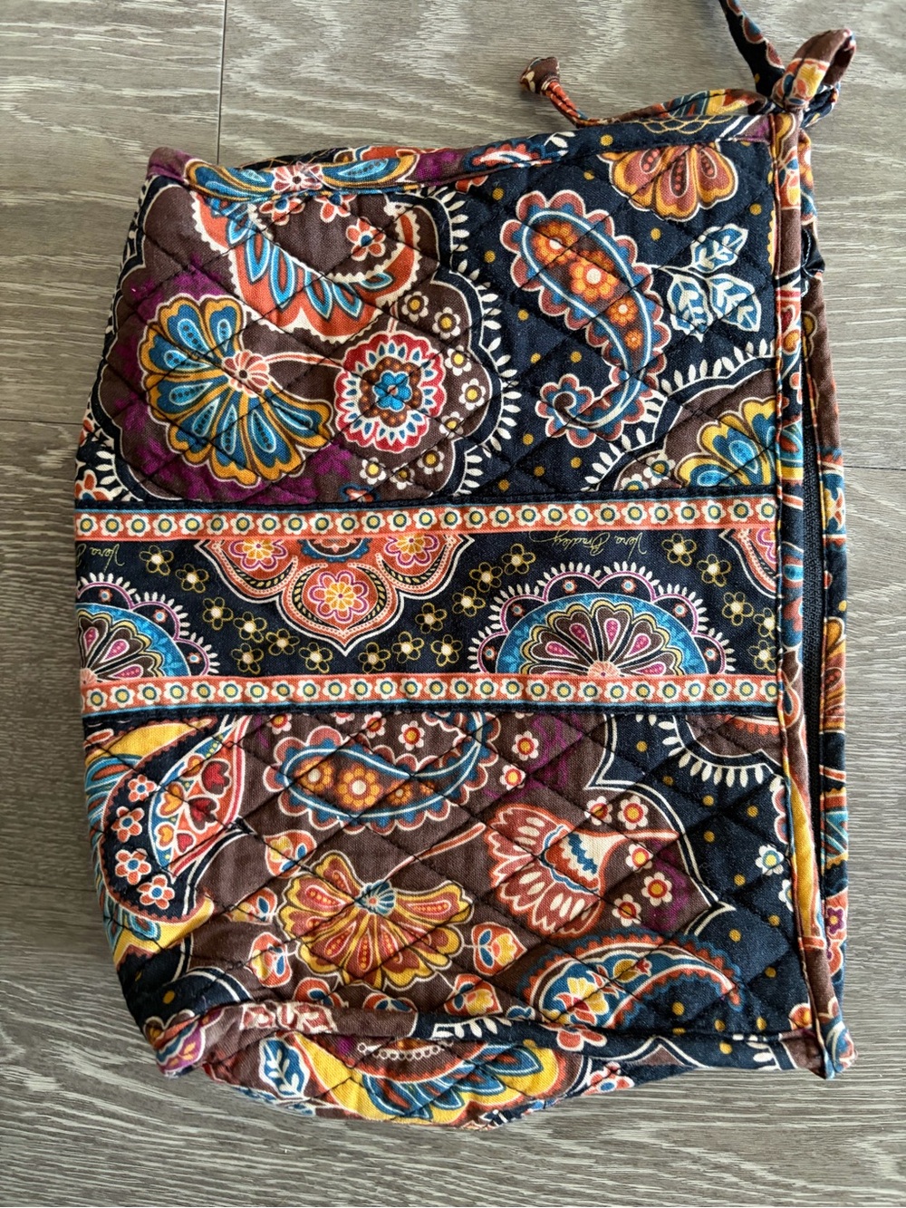 Vera Bradley Quilted Cosmetic Pouch - Black, Brown, Blue, Yellow, Pink
